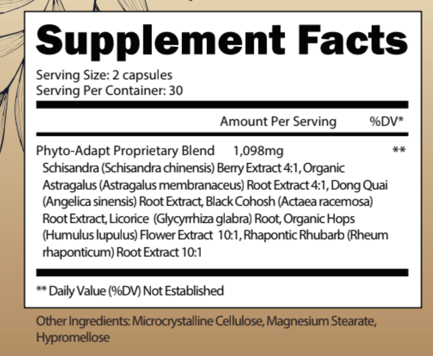 Phyto-Adapt: Plant Based Natural Support for Perimenopause & Menopause
